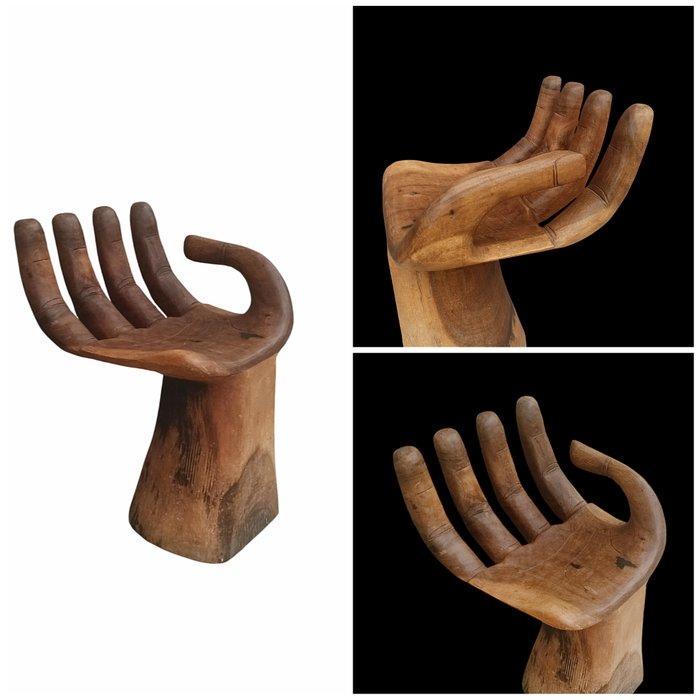 Stoel - Hout - Mano, Antiek en Kunst, Kunst | Designobjecten