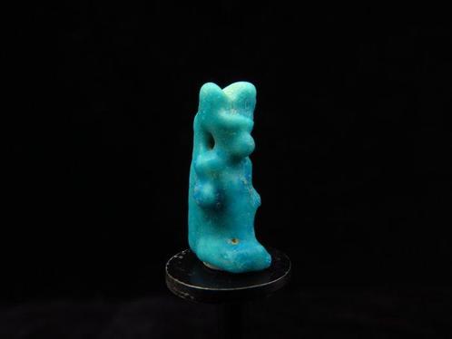 Oud-Egyptisch Faience amulet van de Jakhalsgod Anubis - 1.7, Antiek en Kunst, Antiek | Overige Antiek