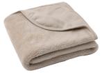 Jollein Basic Jersey/Sherpa Warm Sand 75 x 100 cm Wiegdeken, Verzenden, Nieuw