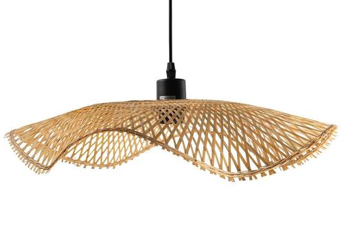 Hanglamp ORGANIC LIVING 70cm naturel bamboo - 44521, Huis en Inrichting, Lampen | Hanglampen, Ophalen of Verzenden
