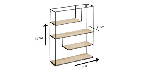 Lifa Living Bilbao Wandrek | Hout En Metaal, Huis en Inrichting, Kasten | Wandmeubels, Nieuw, Verzenden