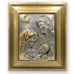 Creazioni Artistche - Rilievo La Sacra Famiglia - Argento, Antiek en Kunst