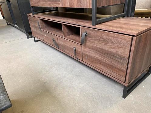 Scuro tv-dressoir, dark almond, Huis en Inrichting, Kasten | Televisiemeubels, Nieuw, Metaal, Overige materialen