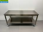 RVS HCB Verrijdbare Werktafel Tafel Op Wielen 180 x 70 x 85, Zakelijke goederen, Ophalen of Verzenden, Nieuw in verpakking