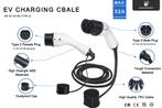 Bar2Charge 22kW Laadkabel Type 2 – 3-fase | 32A | 5 meter |, Verzenden, Nieuw