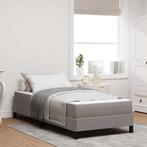 vidaXL Boxspring bed Anders Taupe 80 x 200 cm Stof, Huis en Inrichting, Slaapkamer | Bedden, Verzenden, Nieuw, Stof