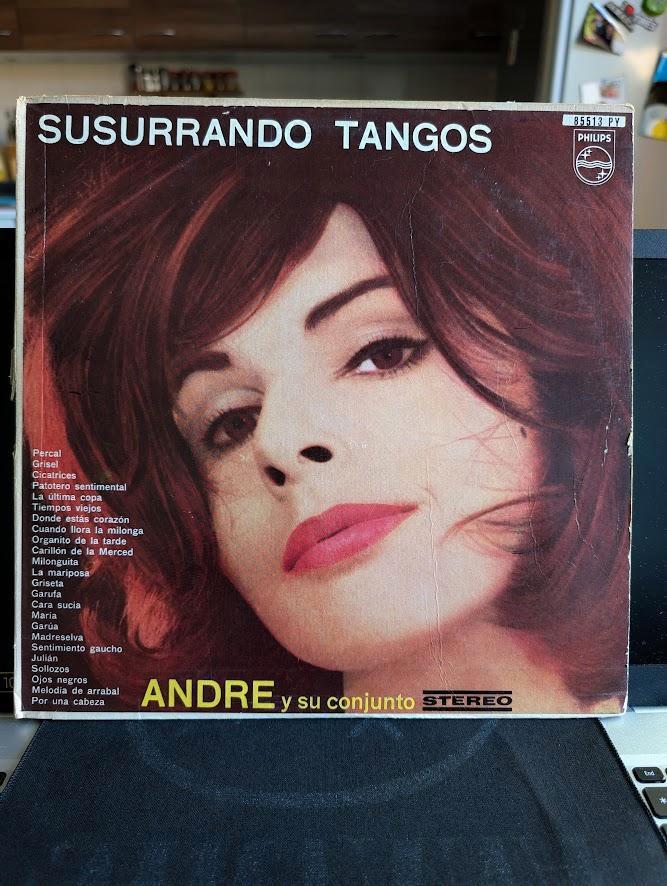 André Y Su Conjunto - Susurrando Tangos, Cd's en Dvd's, Vinyl | Latin en Salsa, Gebruikt, Ophalen of Verzenden