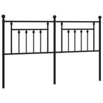 Hoofdbord Metaal 160cm Zwart | Tweedekansje OP=OP, Huis en Inrichting, Slaapkamer | Bedden, Verstelbaar, Zwart, Ophalen of Verzenden