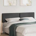 vidaXL Gestoffeerd hoofdbord Natuurlijk en Donkergrijs 180, Huis en Inrichting, Slaapkamer | Bedden, Verzenden, Nieuw, Bruin, Hout