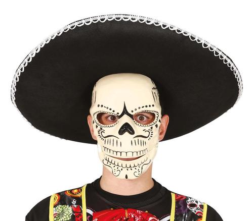 Masker PVC Dia Los Muertos, Hobby en Vrije tijd, Feestartikelen, Feestartikel, Nieuw, Verzenden