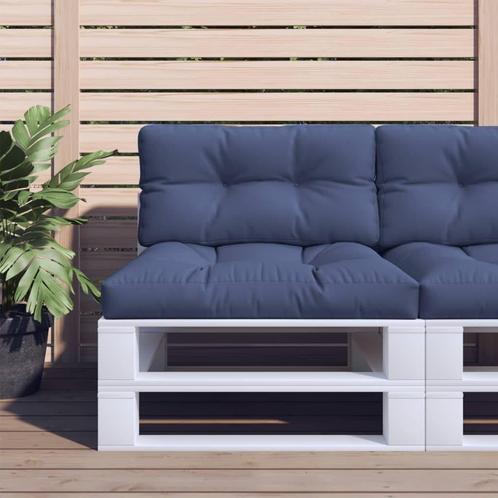 Palletkussen 70x40 Marineblauw - Retourdeal - 42% Korting!, Huis en Inrichting, Woonaccessoires | Kussens, Rechthoekig, Blauw