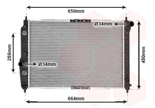 RADIATOR VOOR CHEVROLET AVEO T255 2008-2011 91817345, Auto-onderdelen, Airco en Verwarming, Nieuw, Ophalen of Verzenden