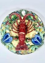 30 cm diametro - Wandbord - Langosta - Keramiek - Mayólica, Antiek en Kunst, Antiek | Glas en Kristal