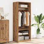 vidaXL Kledingkast 80x50x200 cm bewerkt hout artisanaal, Huis en Inrichting, Verzenden, Nieuw