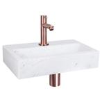 Fonteinset Differnz Flat Marmer 38x24x8 cm Wit Met Rechte, Ophalen of Verzenden, Nieuw, Overige typen