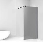 Douchewand 140 x 200 cm rookglas met mat zwarte profiel en s, Doe-het-zelf en Verbouw, Sanitair, Ophalen of Verzenden, Nieuw