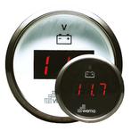 Wema Voltmeter Digitaal LED 12-24 volt Silver Gauge Serie-Zw, Watersport en Boten, Bootonderdelen, Ophalen of Verzenden, Nieuw