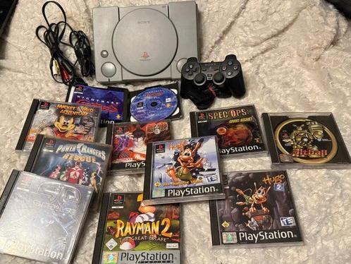 Sony - Playstation 1 (PS1) - with controller and 10 mega, Spelcomputers en Games, Spelcomputers | Overige Accessoires