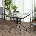 TRUUSK Afneembare Metalen Tuintafel 76x76 Cm Weerbestendig V, Verzenden, Nieuw