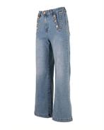 Wide leg jeans met knopen van Gemma Ricceri, Nieuw, W33 - W36 (confectie 42/44), Verzenden