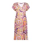 -50% Geisha  Geisha Dress short sleeves aop dessin  maat L, Kleding | Dames, Verzenden, Nieuw, Paars