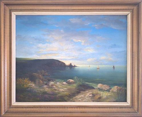 André Jourcin (1905-1974) - Les voiliers en mer, Antiek en Kunst, Kunst | Schilderijen | Klassiek