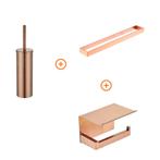 Toilet accessoires set Copper exclusief met beugel, Verzenden, Nieuw