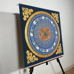 Painting of Tibetan Tradition - Mandala Mantra with Buddhas