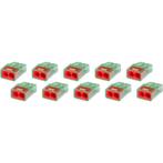 Lasklem - Vintex - 2 Polig - 0.2-2.5 mm2 - Rood - 10 Stuks, Doe-het-zelf en Verbouw, Ophalen of Verzenden, Nieuw