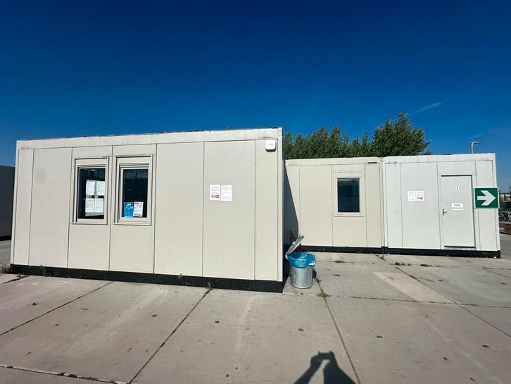 Tweedehands unit 5 units 6x3 - totaal 90m2 - kantoorunit, Doe-het-zelf en Verbouw, Bouwketen en Schaftketen, Gebruikt