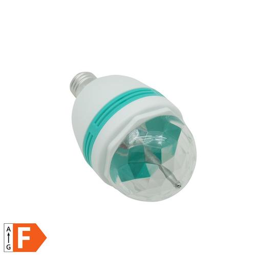 Benson Roterende LED discolamp - E27 fitting - 3 kleuren..., Huis en Inrichting, Lampen | Losse lampen, Nieuw, Ophalen of Verzenden