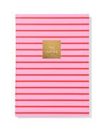 HEMA Notitieboek 21x15.5cm rood-roze, Verzenden, Nieuw