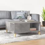 vidaXL Salontafel 80x80x36,5 cm bewerkt hout betongrijs, 50 tot 100 cm, Verzenden, Nieuw, 50 tot 100 cm