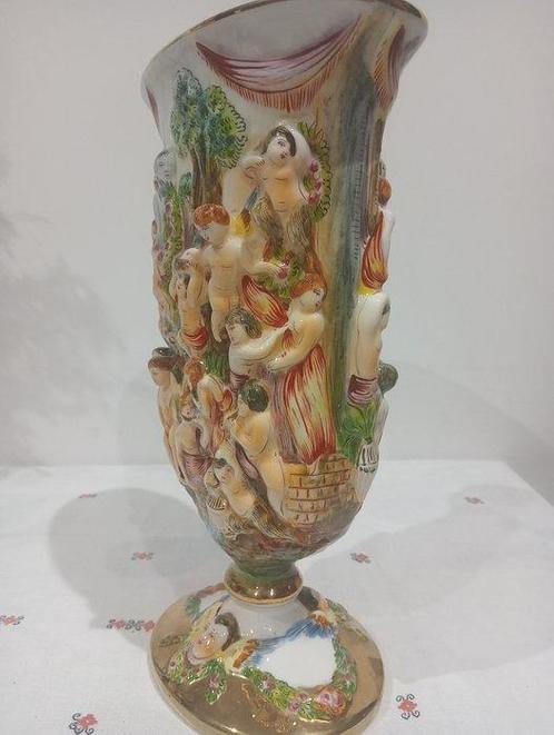 Vaas - Porselein - Campodimonte, Antiek en Kunst, Antiek | Glas en Kristal