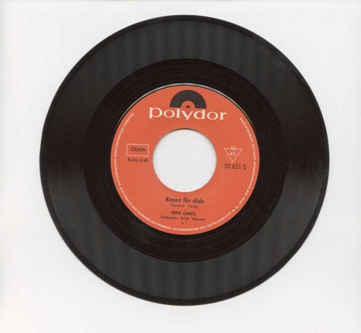 René Carol – Rosen Für Dich / Es War Einmal (1-7-Vinyl-Sing, Cd's en Dvd's, Vinyl Singles, Ophalen of Verzenden