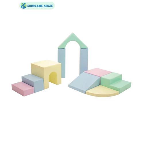 Foam blokken set XXL | 10 speelblokken | Pastel kleuren, Kinderen en Baby's, Speelgoed | Educatief en Creatief, Nieuw, Ophalen of Verzenden