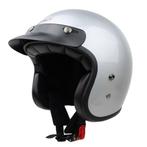 Redbike RB-720 retro jethelm zilver | ECE 22.06, Motoren, Kleding | Motorhelmen, Verzenden, Nieuw met kaartje
