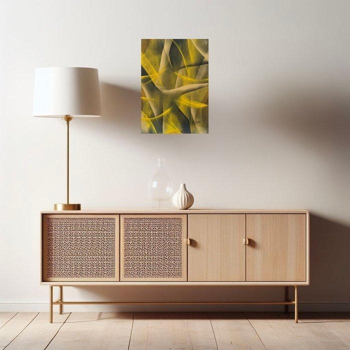 Emilie CERLES - Résonance Lumineuse, Antiek en Kunst, Kunst | Schilderijen | Modern