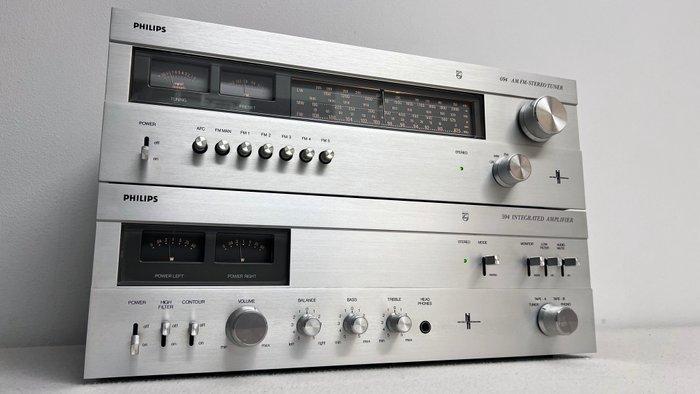 Philips - 594 amplifier, 694 tuner I woodcase (near-mint), Audio, Tv en Foto, Radio's