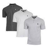 Donnay Donnay Heren - 3-Pack - Polo shirt Noah - Donkergrijs, Kleding | Heren, Polo's, Verzenden, Nieuw