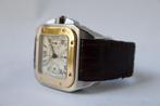 Horloge Cartier Santos 100 XL Chronograph ref. 2740, Overige merken, Leer, Staal, Polshorloge