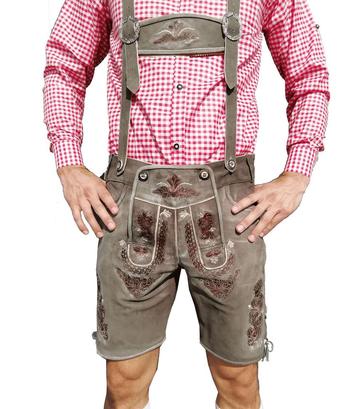 Lederhosen olijf groen geitenleer beschikbaar voor biedingen