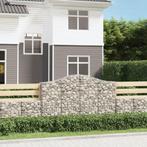 vidaXL Schanskorven 3 st gewelfd 200x30x120/140 cm ijzer, 100 cm of meer, Verzenden, Nieuw, Metaal
