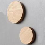 HOCHO Eikenhouten Koelkastmagneet ø80 mm – Perfect voor D, Ophalen of Verzenden, Nieuw