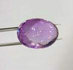 1 pcs Amethist - 35.93 ct - Antwerp Laboratory for Gemstone, Sieraden, Tassen en Uiterlijk, Edelstenen, Nieuw