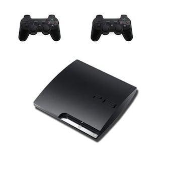 Playstation 3 Slim 160GB + 2 Nieuwe Controllers (Third Pa..., Spelcomputers en Games, Spelcomputers | Sony PlayStation 3, Nieuw