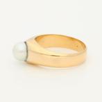 Ring - 18 karaat Geel goud Parel, Sieraden, Tassen en Uiterlijk, Ringen, Nieuw