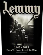Lemmy Motörhead Lived to Win Backpatch officiële merchandise, Ophalen of Verzenden, Nieuw, Kleding