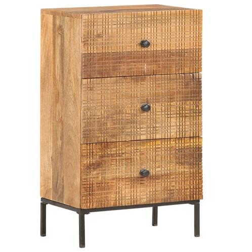 vidaXL Dressoir 45x30x75 cm massief mangohout, Huis en Inrichting, Kasten | Dressoirs, 25 tot 50 cm, Nieuw, Minder dan 50 cm, Overige houtsoorten