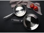 Saveur Selects Koekenpannenset - Tri-Ply RVS - Ø20 & Ø25 cm, Huis en Inrichting, Keuken | Potten en Pannen, Verzenden, Nieuw